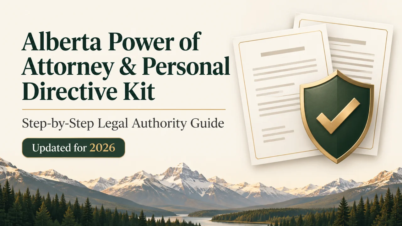 Alberta Power of Attorney & Personal Directive Kit