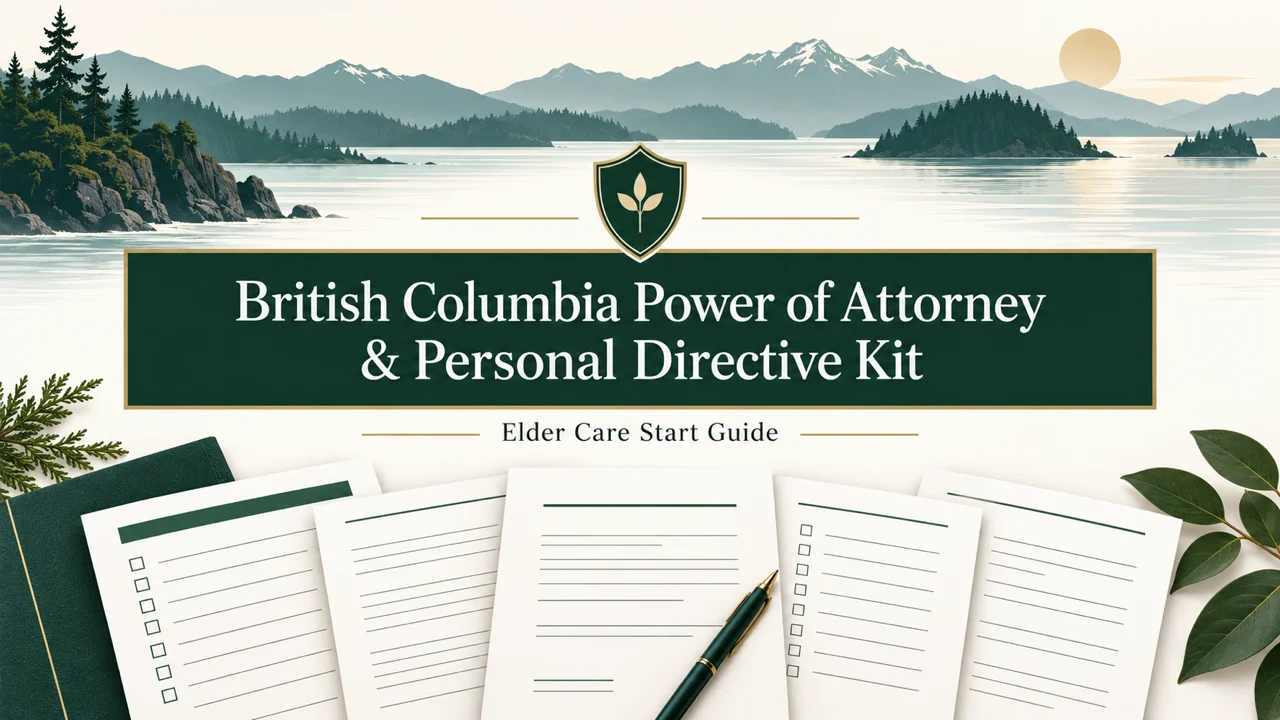 BC Legal Authority Kit — POA, Representation Agreements & Care Fees