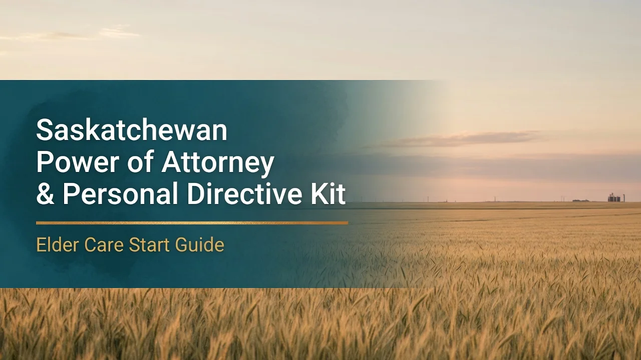 Saskatchewan POA & Health Care Directive Kit — Beat the 4-Hour Bed Offer