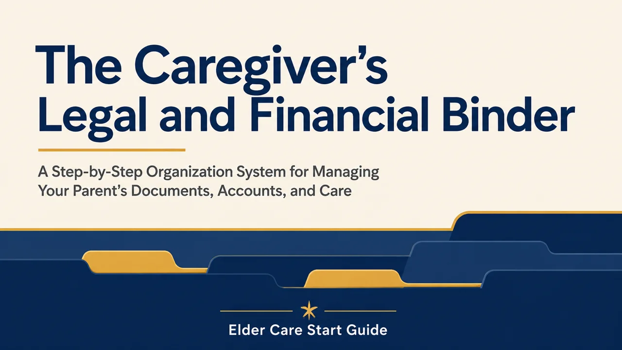 Caregiver's Legal & Financial Binder — One System for Everything