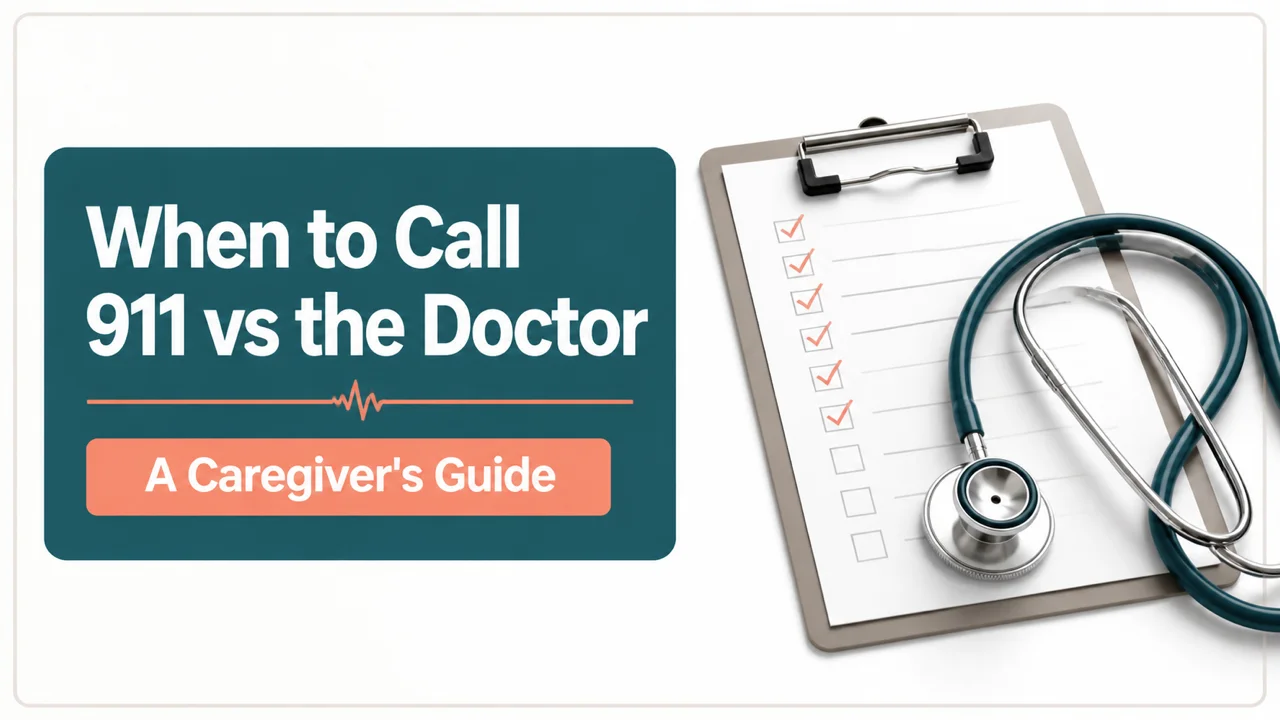 When to Call 911 vs the Doctor — Caregiver Triage Toolkit