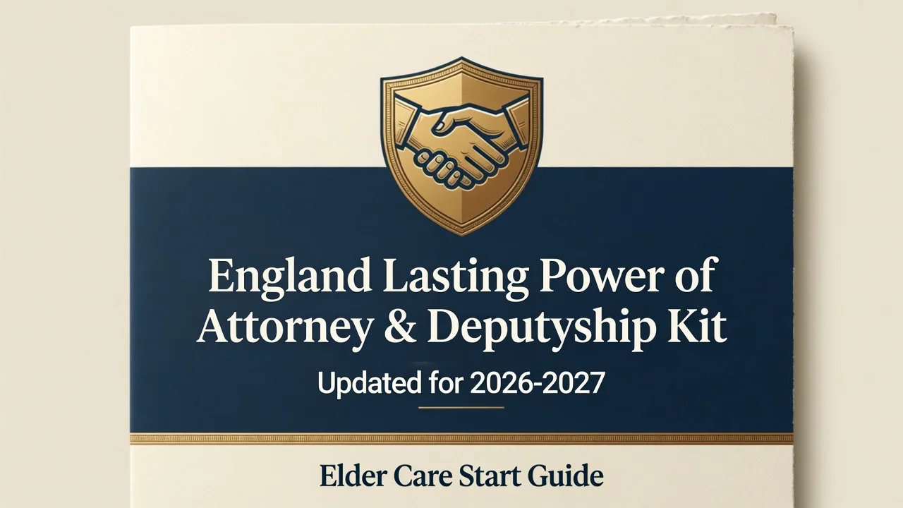 England LPA & Deputyship Kit — Legal Authority Before It's Too Late
