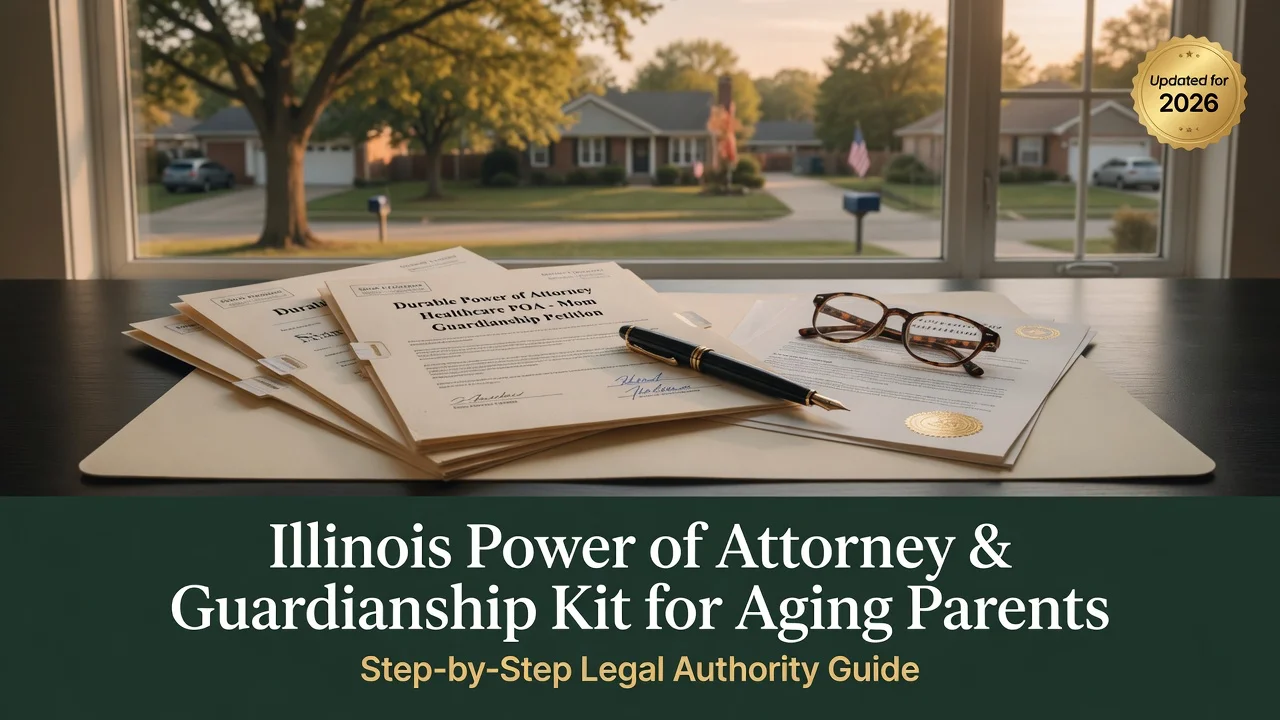 Illinois POA & Guardianship Kit — Legal Authority for an Aging Parent