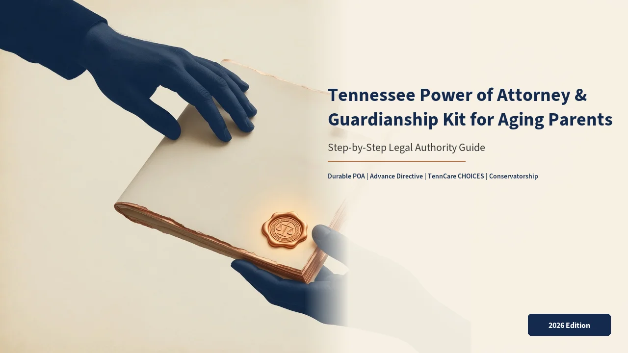 Tennessee POA & Conservatorship Kit — Legal Authority for Aging Parents
