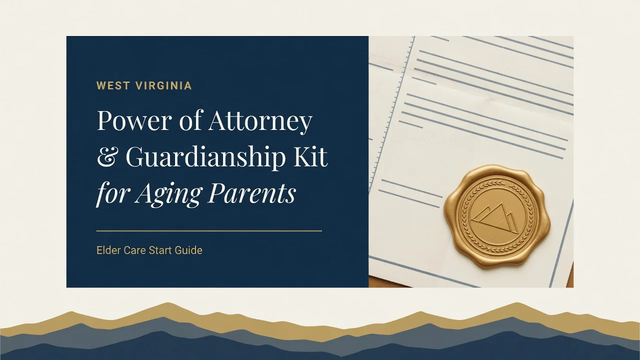 West Virginia POA & Guardianship Kit — Legal Authority for Aging Parents